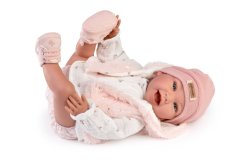Guca OLIVIE - záťažová realistická bábika bábätko s mäkkým látkovým telom - 42 cm