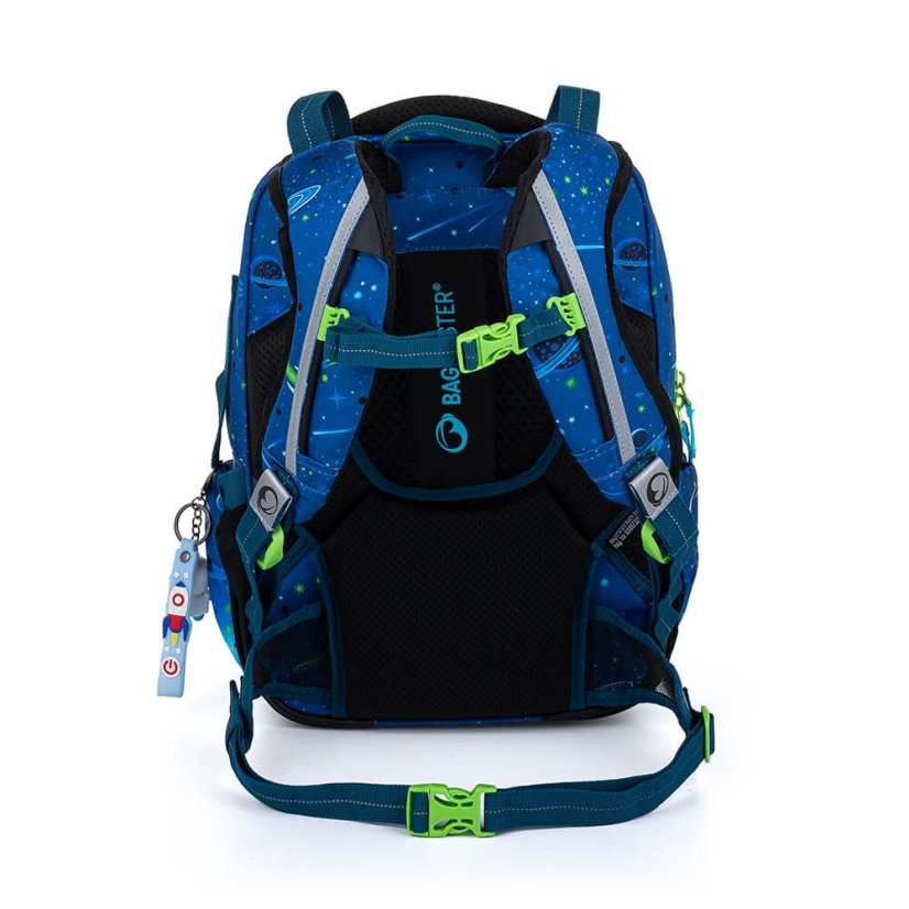 BAGMASTER Školní batoh LUMI 22 D s pejsky kosmonauty