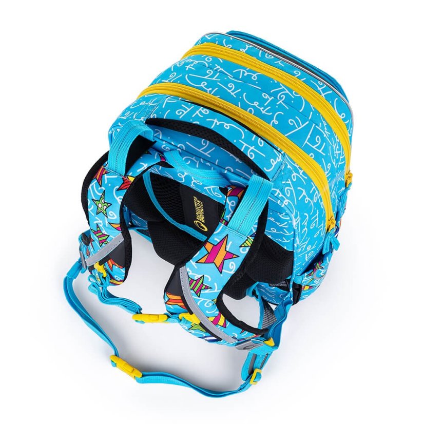 BAGMASTER Veľký školský SET LUMI 22 B so psíkom žiarivý