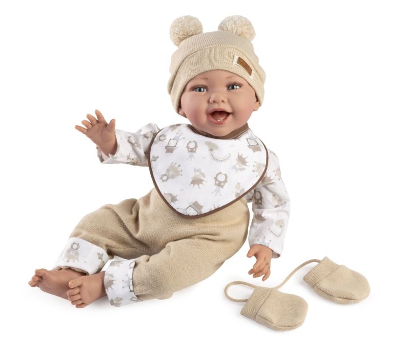 Guca OLIVER - realistická panenka miminko s měkkým látkovým tělem - 42 cm