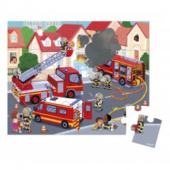 Janod Puzzle Požárníci v kufříku 24 ks