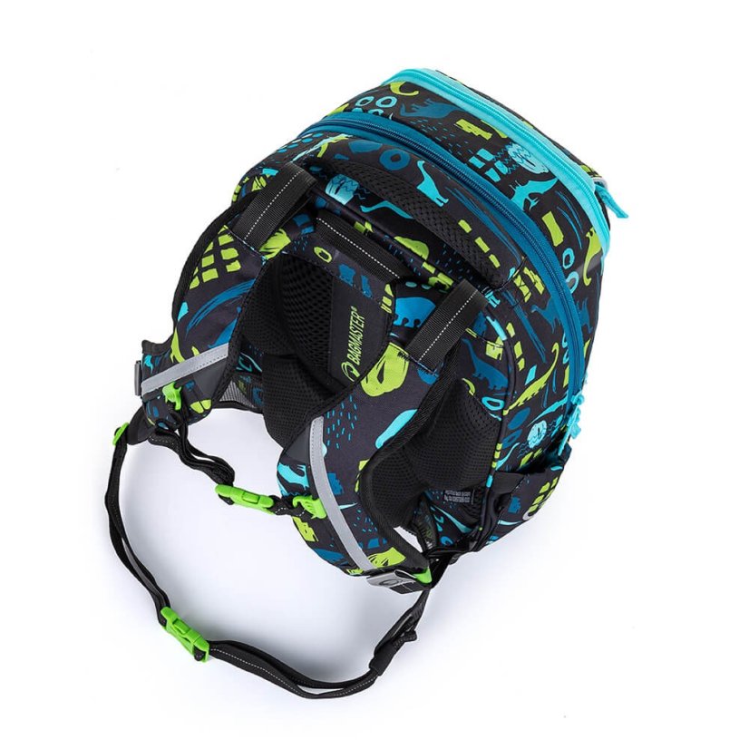 BAGMASTER Velký školní SET VEGA 22 B zelenomodrý