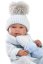 Llorens 84337 NEW BORN CHLAPČEK - realistická bábika bábätko s celovinylovým telom - 43 cm