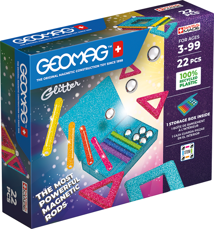 Geomag Glitter Recycled 22 pcs