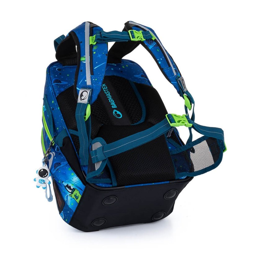BAGMASTER Školní batoh LUMI 22 D s pejsky kosmonauty