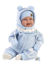Llorens 84479 NEW BORN - realistická bábika bábätko so zvukmi a mäkkým látkovým telom - 44 cm