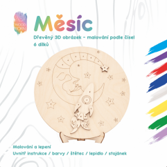 Měsíc - Malování podle čísel