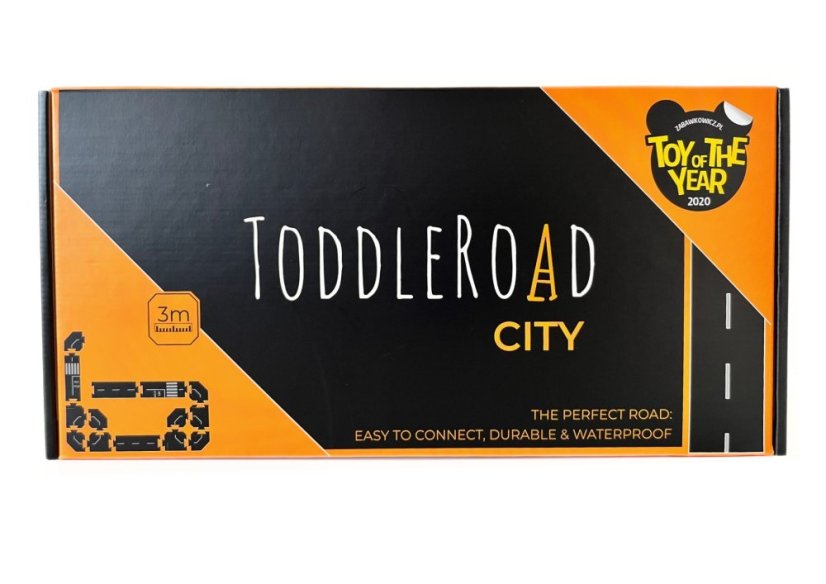 TODDLEROAD 2003 SADA MESTO - flexibilná cesta - 14 silikónových puzzle dielov