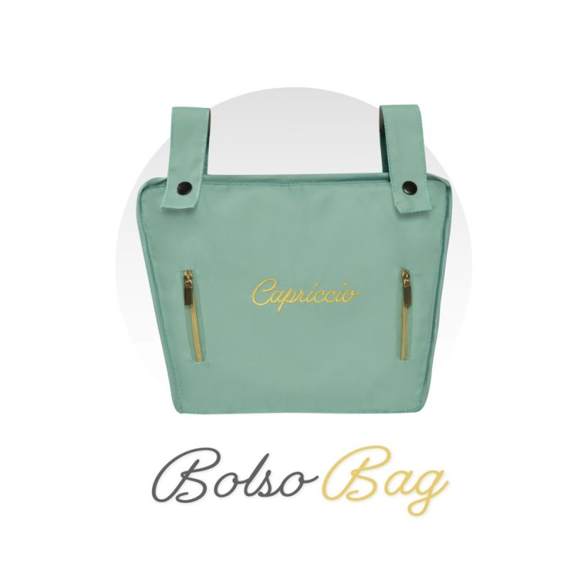 DeCuevas 85073 Skladací kočík pre bábiky so slnečníkom a taškou Capriccio 2025-60 cm