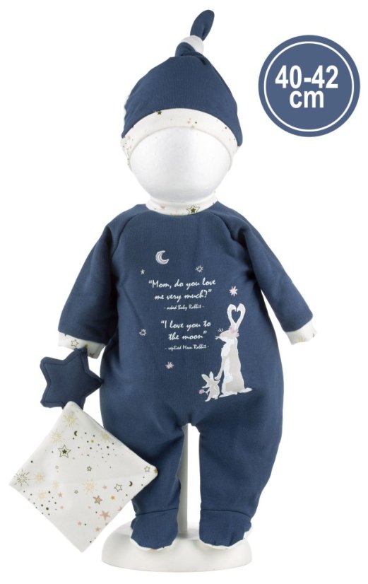 Llorens M741-12 oblečenie pre bábiku bábätko NEW BORN veľkosti 40-42 cm s doplnkami