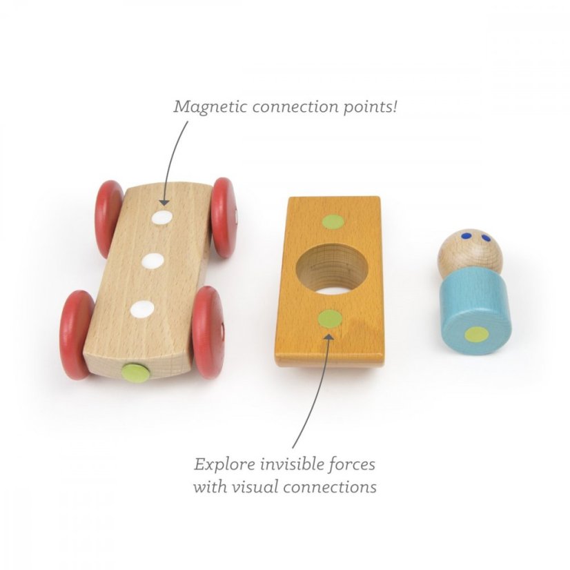 TEGU Magnetické autíčko - Orange Racer