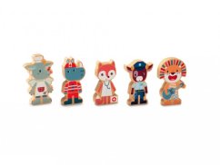 Lilliputiens - set drevených postavičiek - povolanie