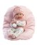 Llorens 63504 NEW BORN DIEVČATKO - realistická bábika bábätko s celovinylovým telom - 35 cm