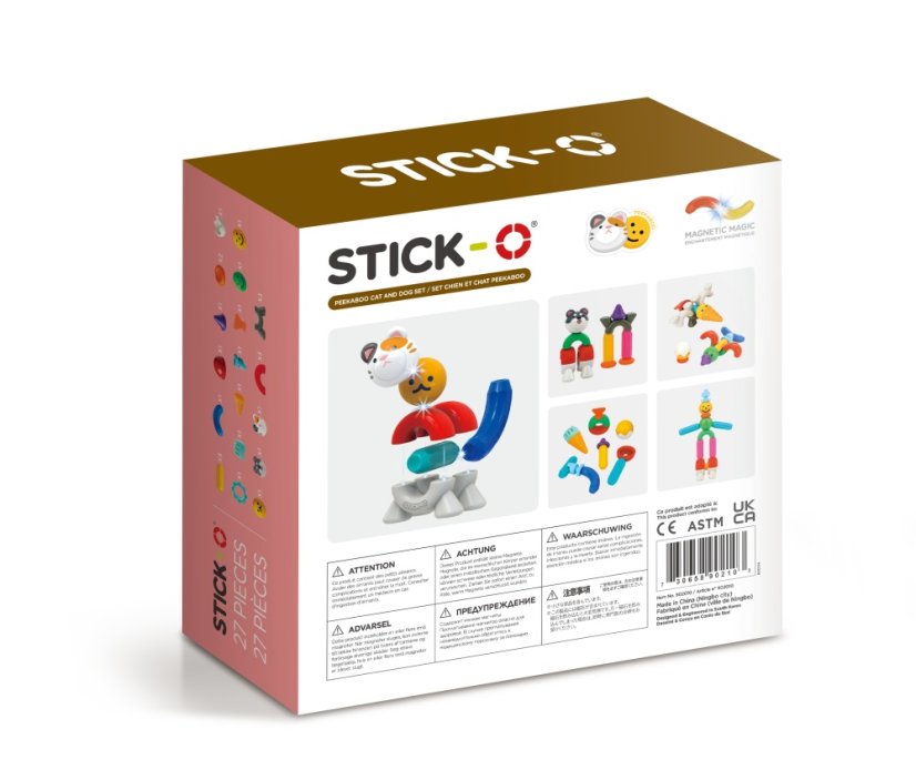 Stick-O Mačka a pes (Peekaboo cat and dog)