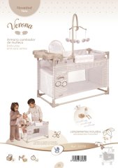 DeCuevas 53178 Moja prvá postieľka pre bábiky s hracím centrom Verona 2025