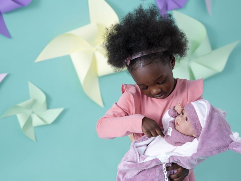 Llorens 74130 NEW BORN - realistická bábika bábätko so zvukmi a mäkkým látkovým telom - 42 cm