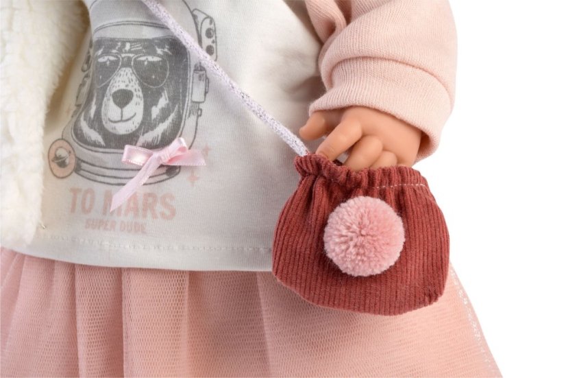 Llorens 42402 JULIA - realistická bábika so zvukmi a mäkkým látkovým telom - 42 cm