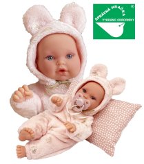 Antonio Juan 1136 KIKA - realistická bábika bábätko so špeciálnou pohybovou funkciou a mäkkým látkovým telom - 27 cm