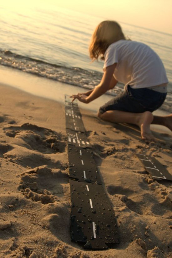 TODDLEROAD 2003 SADA MESTO - flexibilná cesta - 14 silikónových puzzle dielov