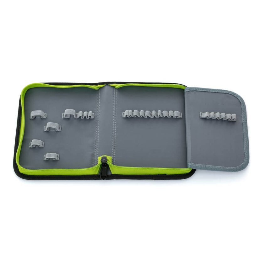 BAGMASTER - Klučičí školní penál jednochlopňový CASE ALFA 21 C GREEN/BLACK