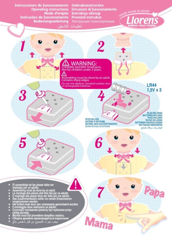 Llorens 84479 NEW BORN - realistická bábika bábätko so zvukmi a mäkkým látkovým telom - 44 cm