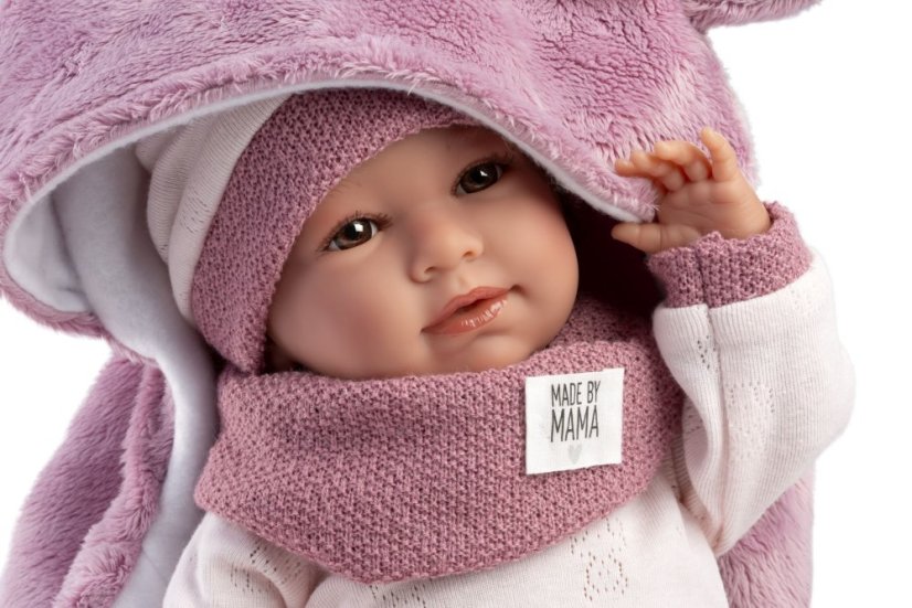 Llorens 74130 NEW BORN - realistická bábika bábätko so zvukmi a mäkkým látkovým telom - 42 cm
