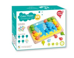 Lucy & Leo - Mozaika a vyšívání - herní set s předlohami a silikonovými kolíčky