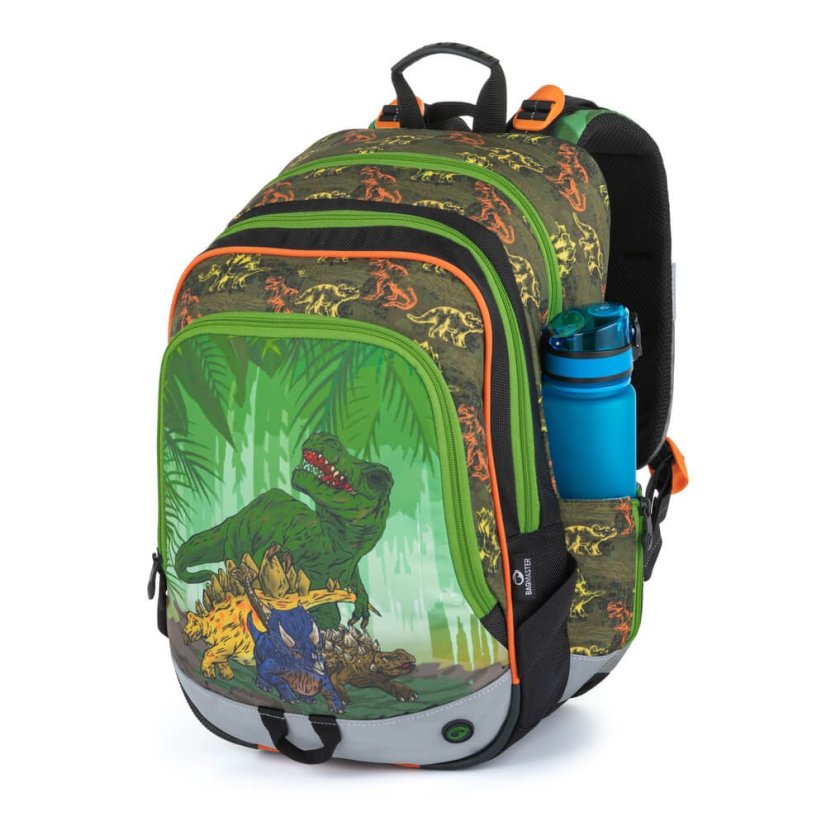 BAGMASTER - Školní batoh pro prvňáčky ALFA 21 C GREEN/BLACK