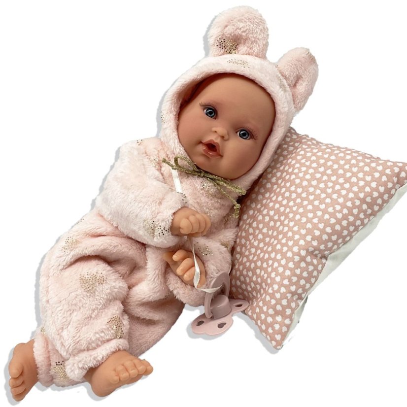 Antonio Juan 1136 KIKA - realistická bábika bábätko so špeciálnou pohybovou funkciou a mäkkým látkovým telom - 27 cm