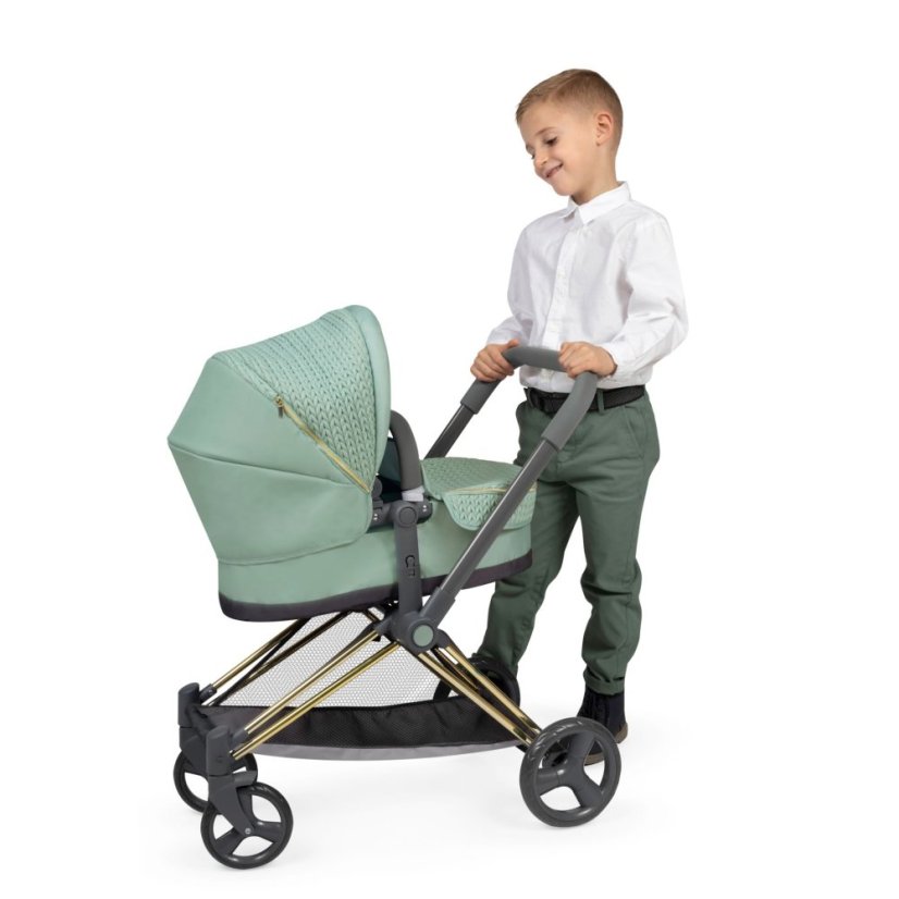 DeCuevas 81773 Skládací kočárek pro panenky 3 v 1 s taškou Capriccio 2025 - 73 cm