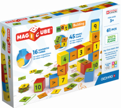 Geomag Magicube Math Building Recycled Clips 61 pc