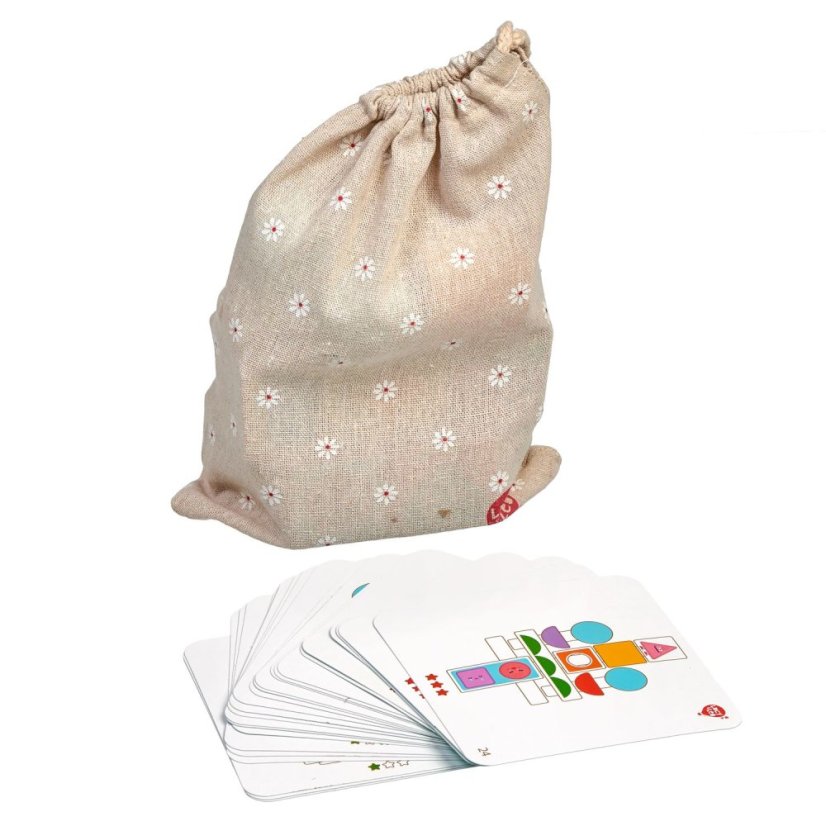 Lucy & Leo - Tvary a emoce – dřevěná skládačka s předlohami