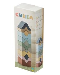 CUBIKA Pastel 16099 Veža XI - drevená skladačka 12 dielov
