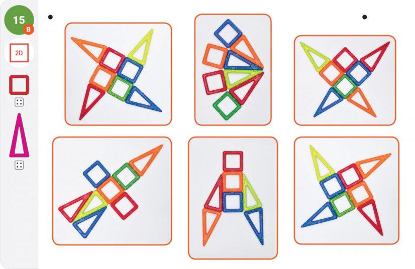 Karty Magformers  Geometrie 1