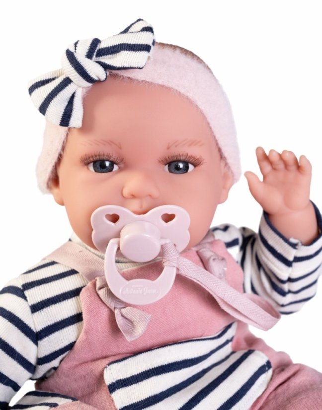 Antonio Juan 70332 TONETA - realistická bábika bábätko so zvukmi a mäkkým látkovým telom - 34 cm