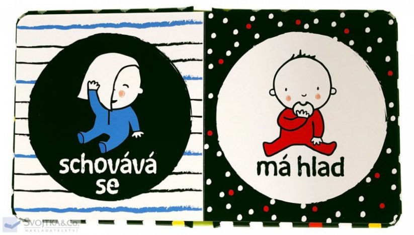 Svojtka - Knihovnička - První černobílé knížky pro miminko