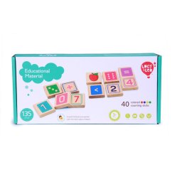Lucy & Leo - Učíme se počítat – dřevěný edukativní set - 135 prvků