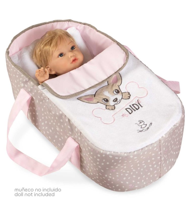 DeCuevas 81643 Skladací kočík pre bábiky 3 v 1 s prenosnou taškou DIDI 2021-75 cm