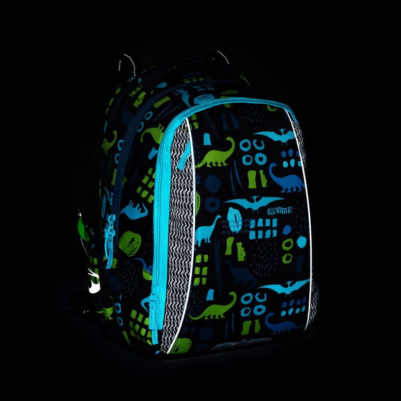 BAGMASTER Velký školní SET VEGA 22 B zelenomodrý