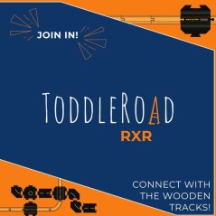 TODDLEROAD 2201 ŽELEZNIČNÉ PRIECESTIE S DOPLNKAMI - flexibilná cesta - 8 silikónových puzzle dielov