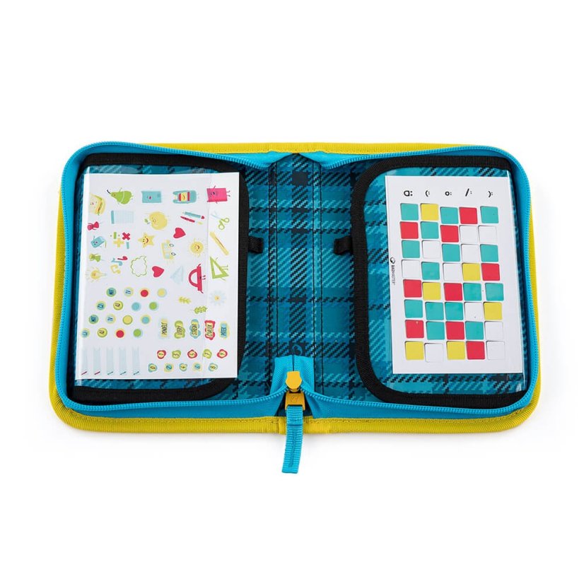 BAGMASTER Veľký školský SET LUMI 22 B so psíkom žiarivý