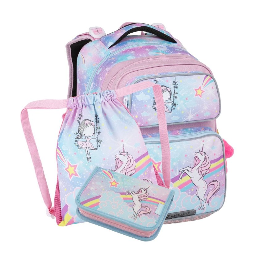 Bagmaster DOPI 23 A malý školský set pre prváčikov - jednorožec