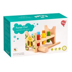Lucy & Leo - Lesní sova - dřevěná zatloukačka 8 dílů