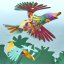 CLIXO Tropical Birds - magnetická stavebnica 22 kusov