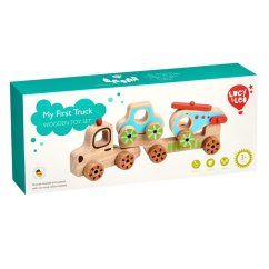 Lucy & Leo - Moje prvé nákladné auto - Drevená skladačka 4 diely