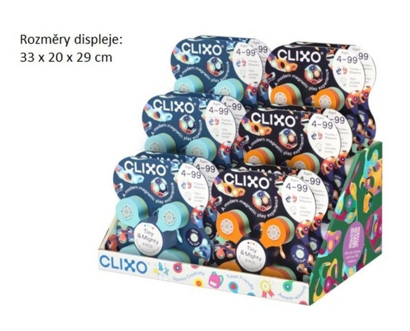 CLIXO Tiny & Mighty Marine - magnetická stavebnica 9 kusov