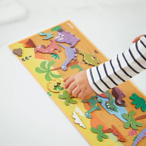 Janod Magnetická kniha příběh Dinosaurů