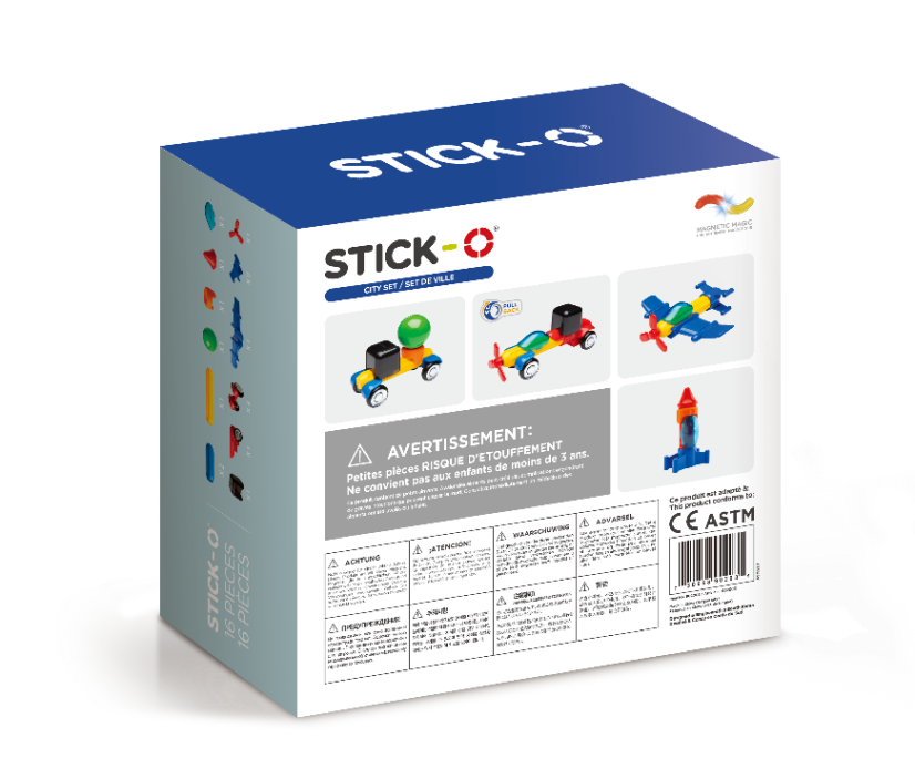 Stick-O Dopravné prostriedky - poškodený obal