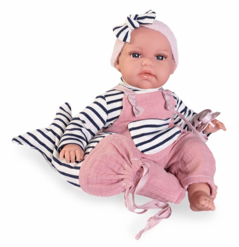 Antonio Juan 70332 TONETA - realistická bábika bábätko so zvukmi a mäkkým látkovým telom - 34 cm