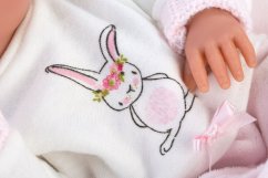 Llorens 63556 NEW BORN DIEVČATKO - realistická bábika bábätko s celovinylovým telom - 35 cm